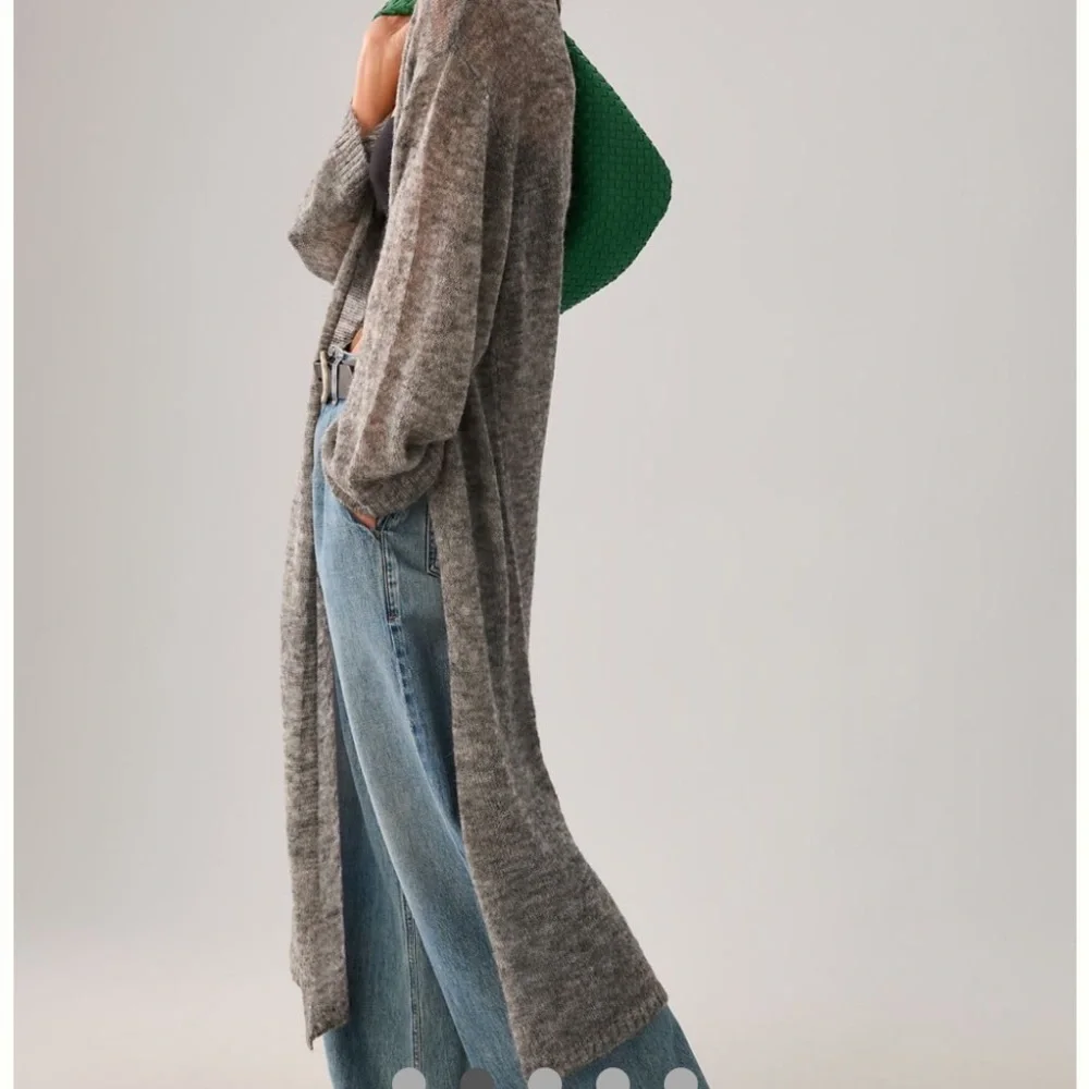 Anthropologie Lightweight Duster Kimono - Grey - One Size - Picture 3 of 8